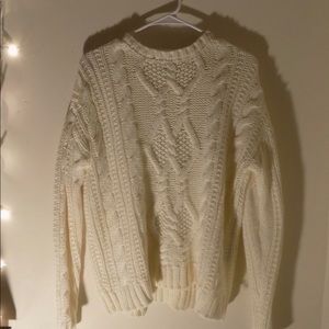 Forever 21 heavy cable knit sweater